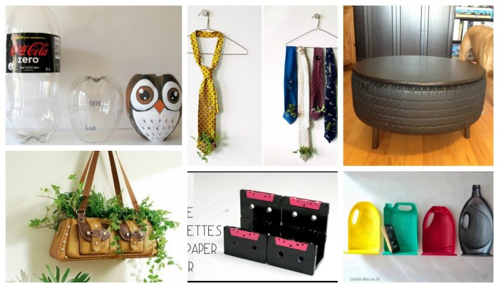 Handmade recycled decor